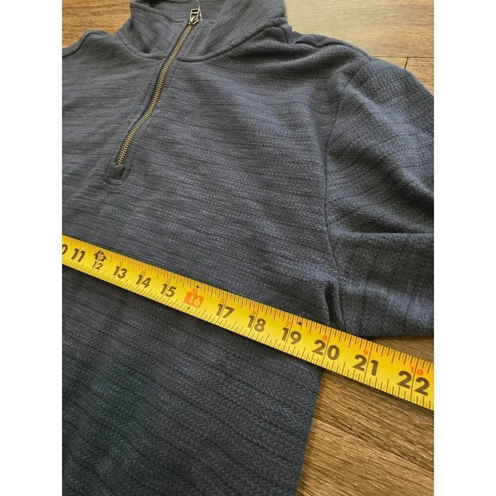 Dockers Men’s Small Blue Quarter‑Zip Knit Sweater NWT Smart Casual Preppy Office